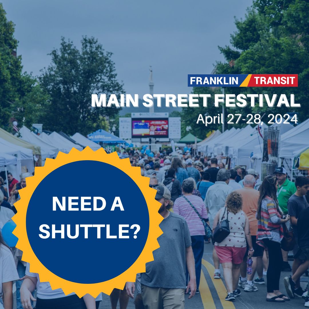 Franklin Transit Offering Shuttle Services for Main Street Festival